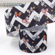 YJHSMY I-181106-141,10yards/lot,38mm Bow ripple Ribbons Thermal transfer Printed grosgrain,Gift wrapping DIY materials 2024 - buy cheap