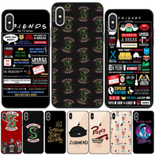 Riverdale Dominant Black Soft TPU Case For iPhone 8 7 6 6S Plus 5 5S SE Friends TV Show Cover For Capa iPhone 11 Pro X XS Max XR 2024 - buy cheap
