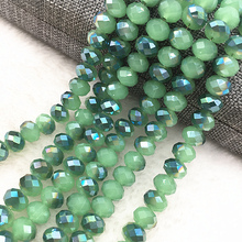 30pcs/lot 8mm Green Rondelle Austria Faceted Crystal Glass Beads,Wheel Beads,Transit Beads,For Bracelet Jewelry Making #05 2024 - buy cheap
