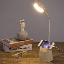 Eye Protect Dimmable LED Rechargeable Touch Sensor Pen Container Foldable Table Lamp for Home Reading Working 3 Level Brightness 2024 - buy cheap