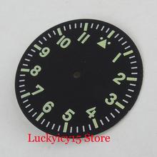 35.5mm Watch Sterile Dial With Green Marks Fit for MIYOTA Automatic Movement 2024 - buy cheap