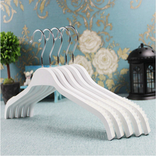 [Free Shipping] Natural Laminated Wooden Clothes Hanger with Antisilp Rubber / Lady's Style (10 pieces/ lot) 2024 - buy cheap