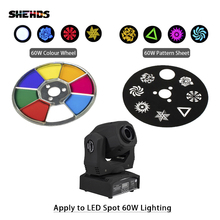 SHEHDS LED Spot 60W LED Moving Head Lights Parts Wheel Color & Gobo Wheel Accessories for DJ KTV Disco Spot Lamp 2024 - buy cheap
