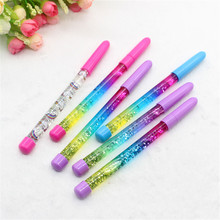 1Pc 0.5mm Blue Ink Fairy Stick Ballpoint Pen Drift Sand Glitter Crystal Ball Pen Rainbow School Supplies Stationery Writing Pen 2024 - buy cheap