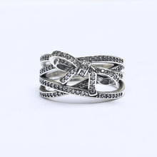 Женское кольцо с бантом из серебра 925 пробы 2024 - купить недорого