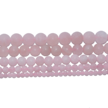 Dull Polish Natural Stone Rose Crystal Pink Quartz Round Beads 4 6 8 10 12 MM Pick Size For Jewelry Making DIY Bracelet Necklace 2024 - buy cheap