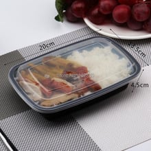 150Sets Disposable Food Bento Box Food Grade PP Material Take Away Food Packaging Box With Lid Lunch Box 2024 - buy cheap