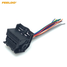 Feeldo adaptador de chicote de fiação de áudio estéreo para carro, adaptador para chevrolet cruze malibu aveo iso cabo de instalação de cd/dvd # hq6077 2024 - compre barato