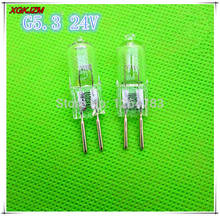 Machine work lights beads G5.3 24V 10W / 20W / 35W / 50W / 75W / 100W / 150W halogen bulb dedicated lathe 10pcs / lot 2024 - buy cheap