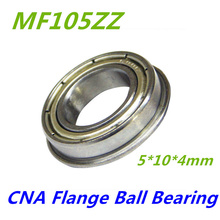 5pcs flanged shaft bearing MF105 MF105ZZ MF105ZZ 5*10*4mm bearing 2024 - buy cheap