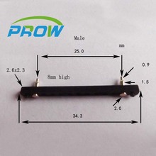 [PR] PG2.0-2P-25PH-8H Large spacing 2pin 2P connector pogo pin gold plated contact spring needle needle Male 2024 - buy cheap