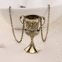 Cup Necklace Vintage Antique Bronze Pendant Movie Jewelry Men Women Wholesale 2024 - buy cheap