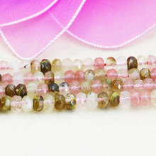 4x6mm Accessories Multicolor Watermelon Tourmaline Abacus Beads Crafts Loose Beads Semi Finished Stones Faceted Women Girls Gift 2024 - buy cheap