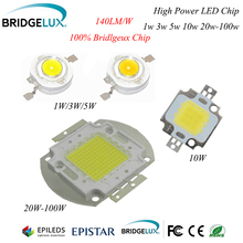 Светодиодный чип Bridgelux высокой мощности, 45 мил, 3 вт, 5 вт, 10 вт, 20 вт, 30 вт, 50 вт, 100 вт, теплый натуральный чистый и холодный белый, лм/вт, интегрированные лампы COB 2024 - купить недорого