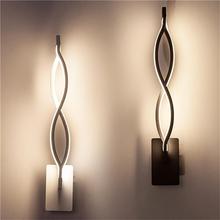Modern Wavy Wall Lighting Fixture Wall Sconce Lights Bedside Stairs Decor Lamp 2024 - buy cheap
