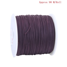 Polyamide Nylon Jewelry Thread Cord For Buddha/Mala/Prayer Beads Dark Coffee 1mm, 1 Roll (Approx 90 M/Roll)  (B0099713) 2024 - buy cheap