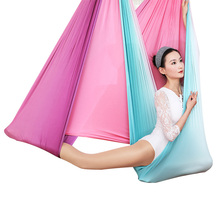 New Ombre Colorful Aerial Yoga Hammock 6mx2.5m Anti-Gravity Yoga Belts For Exercise Yoga Air Yoga Hammock set Swing Bed 2024 - buy cheap