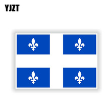 YJZT 14.1CM*9.4CM Creative Quebec Flag Canada Reflective Window Car Sticker Decal 6-1969 2024 - buy cheap