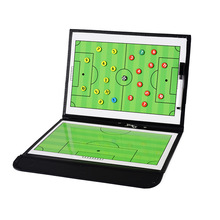 Tablero plegable de tácticas de fútbol profesional para entrenador con bolígrafo magnético y piezas de ajedrez 2024 - compra barato