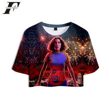 kpop Stranger Things 3D t shirt women Horror TV series Stranger Thing 3D tshirt Tops Crops t-shirt Sexy Sale Casual Clothes 2024 - buy cheap