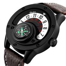 Fashion Men Watches Unique Creative Turntable Dial Compass Watch Male Clock Leather Strap Quartz Wrist Watches Relogio Masculino 2024 - buy cheap