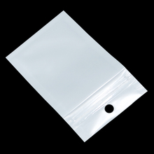 1800 шт./лот 6*10 см белый/прозрачный самозакрывающийся пластиковый пакет на молнии для розничного хранения, пакет с замком на молнии, розничная упаковка с отверстием для подвешивания 2024 - купить недорого