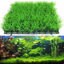 Artificial Water Aquatic Green Grass Plant Lawn Aquarium Fish Tank Landscape New 2024 - buy cheap