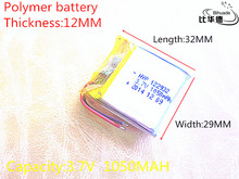 3.7V 1050mAh 122932 Lithium Polymer Li-Po li ion Rechargeable Battery cells For Mp3 MP4 MP5 GPS PSP mobile bluetooth 2024 - buy cheap