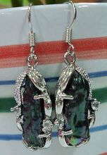 Hot sale Free Shipping>>>>>>>>Beautiful 12X26MM Black Pearl Earring AAA 2024 - buy cheap