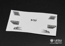 LESU V8 Logo Sticker for 1/14 Tamiya Scania DIY Remote Control Truck Toy Tractor TH04825 2024 - buy cheap