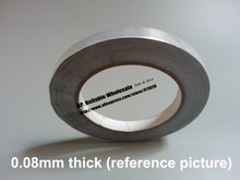 Толщина 0,08 мм, ширина 10 мм, длина 40 метров, одиночная клейкая лента из алюминиевой фольги 2024 - купить недорого