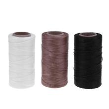 Cordón de hilo encerado para cuero, herramienta de artesanía, costura de líneas de cera planas, 260M, 1mm, 150D 2024 - compra barato