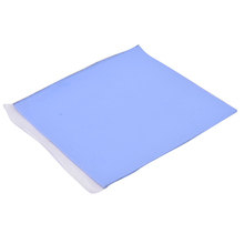 Almohadilla de silicona conductora térmica de refrigeración, disipador térmico azul para CPU, 100mm x 100mm x 1,5mm, novedad 2024 - compra barato