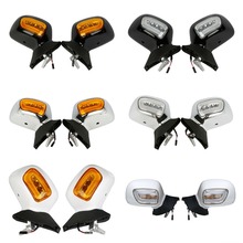 Motorcycle Rear View Mirror W/ LED Turn Signals For Honda Goldwing Gold wing GL1800 GL 1800 2001-2012 2011 2010 2009 2008 2007 2024 - buy cheap