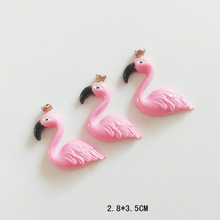 Resina de flamingo para acessórios diy, suprimentos de slime de brinquedo para enchimento de plasticina macia transparente 2024 - compre barato