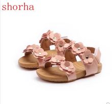 2018 Girls Flower Sandals Children Beach Slippers Shoes Summer Style Kids Slip-Resistant Sandals Girls Princess Shoes 2024 - buy cheap