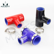 2" - 2" T Piece Silicone Hose (51mm to 51mm) + 'T' Shape Tube Pipe for 35mm ID BOV 3+Clamps 2024 - buy cheap