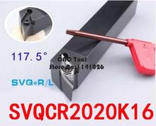 SVQCR2020K16/SVQCL2020K16 Metal Lathe Cutting Tools Lathe Machine CNC Turning Tools External Turning Tool Holder S-Type SVQCR 2024 - buy cheap