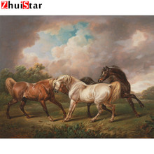 5d diy pintura diamante animal diamante bordado cavalo praça cheia strass bordado decoração para casa diamante mosaico xy1 2024 - compre barato