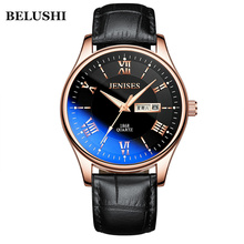 BELUSHI Men Quartz Watch Top Brand Luxury Men's Wristwatch Casual Sports Waterproof Date Week Display Clocks Male Gifts 2024 - buy cheap