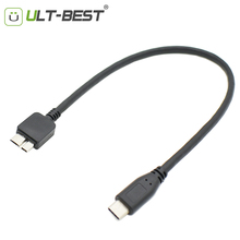 ULT-Best USB 3,1 Type C папа к USB 3,0 Micro B Мужской OTG кабель конвертер USB-C разъем для жесткого диска смартфона 30 см 2024 - купить недорого