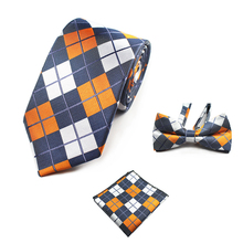 Gusleson gravata floral para casamento, conjunto de toalha quadrada, laço e lenço de bolso, masculino 2024 - compre barato