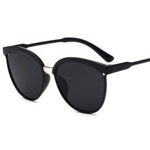 Cat Eye Women Sunglasses Tinted Color Lens Men Vintage Shaped Sun Glasses Female Eyewear Blue Sunglasses Brand Designer 30H 2024 - buy cheap