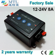 LED dimmer controller 12-24V / 8A, 20 pcs/lot, Keys control, for single color LED strip, Factory Wholesale 2024 - buy cheap