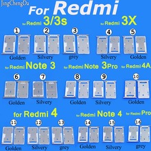 Слот для sim-карты для xiaomi Redmi 3/3s 3X слот для sim-карты слот для SIM-карты для redmi Note 3 /Pro/4A слот для Sim-карты 2024 - купить недорого