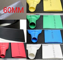 97mm Wide / 60mm Diameter Polyolefin 2:1 Heat Shrink Tubing ROHS UL 1 Meter 2024 - buy cheap