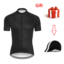 Camiseta de Ciclismo de manga corta para hombre y mujer, camisetas para bicicleta transpirables de secado rápido, color negro, 2019 2024 - compra barato