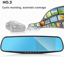 Night Vision Car Dvr Camera Rearview Mirror Digital Video Recorder Auto Camcorder Dash Cam FHD 1080P dual len Registrator 2024 - buy cheap