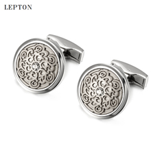 Hot Selling Round Vintage Totem Cufflinks For Mens Wedding Groom Fashion Man Business French Shirt Cuff links Relojes gemelos 2024 - buy cheap