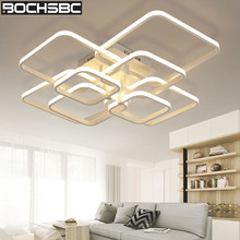 Lámpara de techo de acrílico BOCHSBC, lámpara moderna de Metal, lámpara Led, accesorio de iluminación para sala de estar, dormitorio, luces Led Art Deco 2024 - compra barato